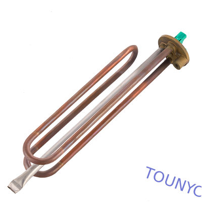 310S Stainless Steel Water Heater Element with Brass Flange High-Temp & Corrosion Resistant