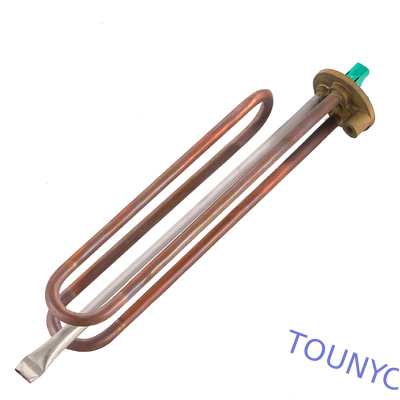 Customizable 310S Water Heater Heating Element With Brass Flange Materials