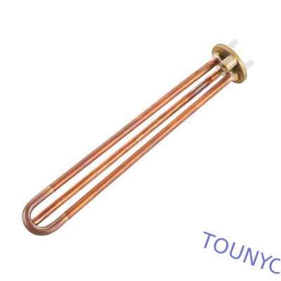 Safety Standard Industrial Water Heating Element With Threaded Terminal / Blade Terminal